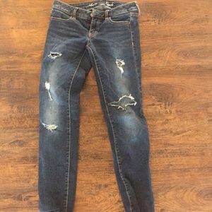 Navy American Eagle Stretch Women Jeans